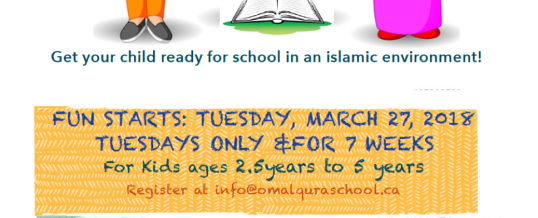 Om Al-Qura Preschool Program at Ottawa Mosque